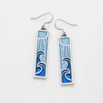 Wire Earrings by Danforth Pewter