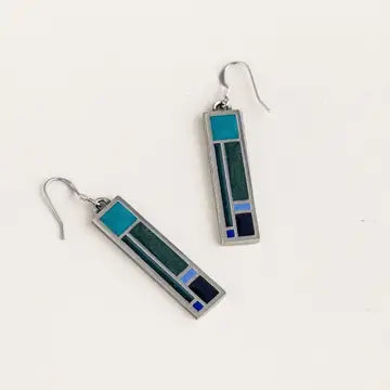 Wire Earrings by Danforth Pewter