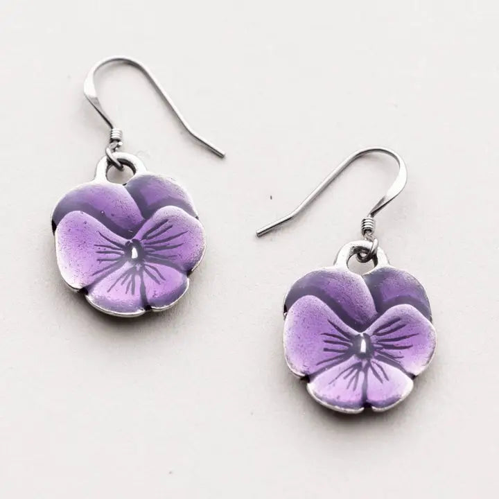 Wire Earrings by Danforth Pewter