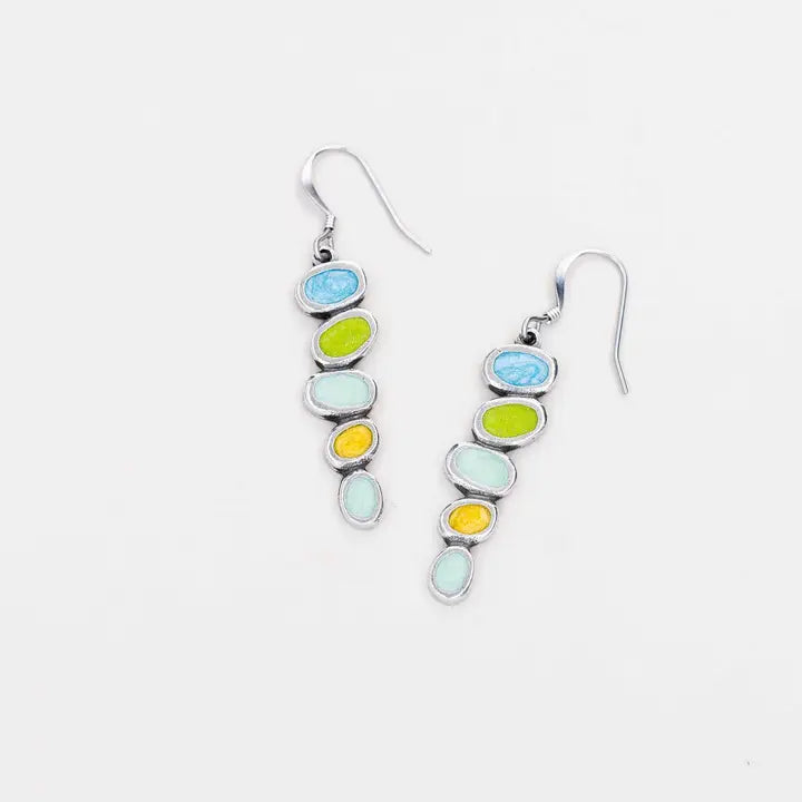 Wire Earrings by Danforth Pewter