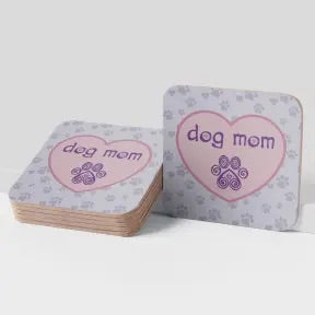 Dog Speak Cork Coasters