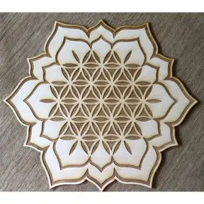 Wooden Crystal Grids by Zen and Meow