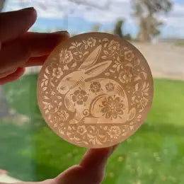 Selenite Crystal Disc Chargers