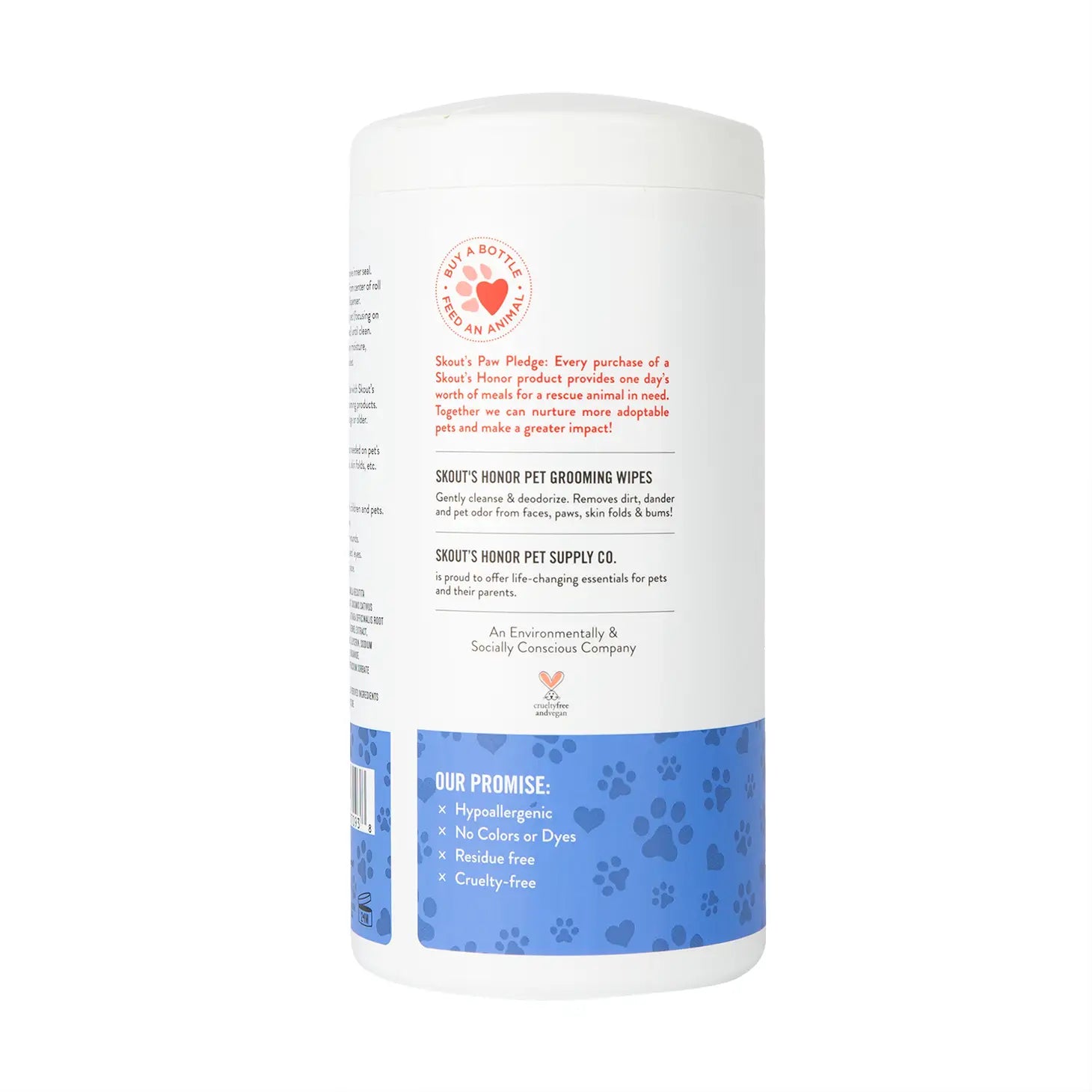 Skout's Honor Pet Grooming Wipes for Dogs & Cats