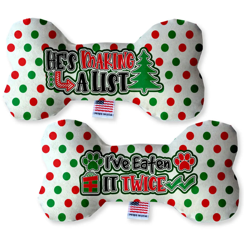 Holiday Bone Plush Toys