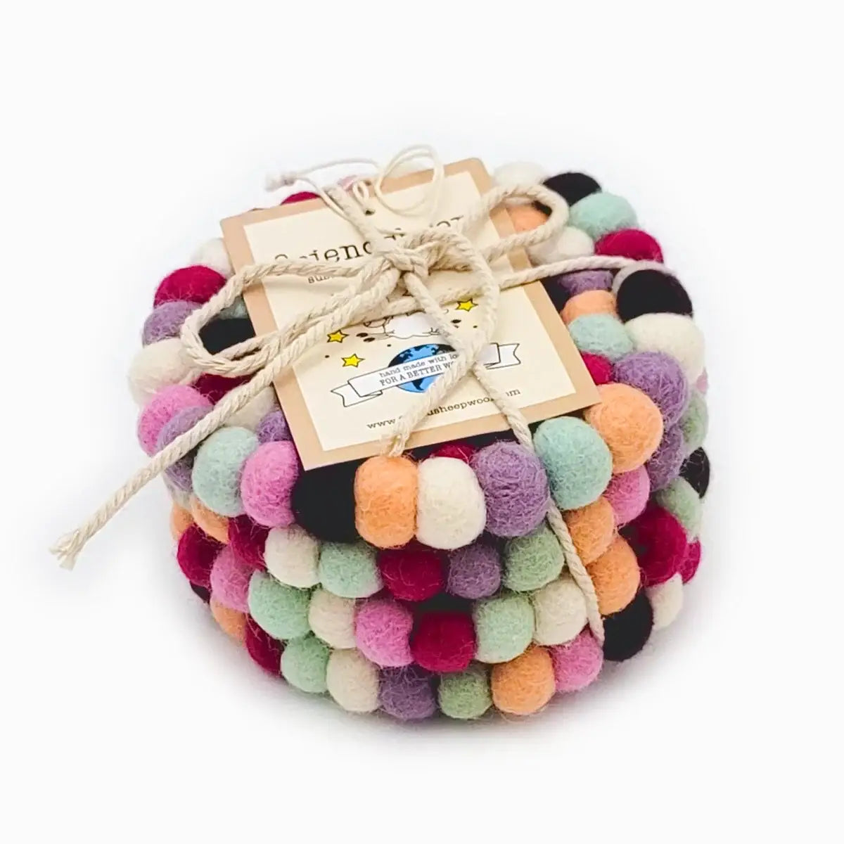 Friendsheep Eco Wool Coasters and Trivets
