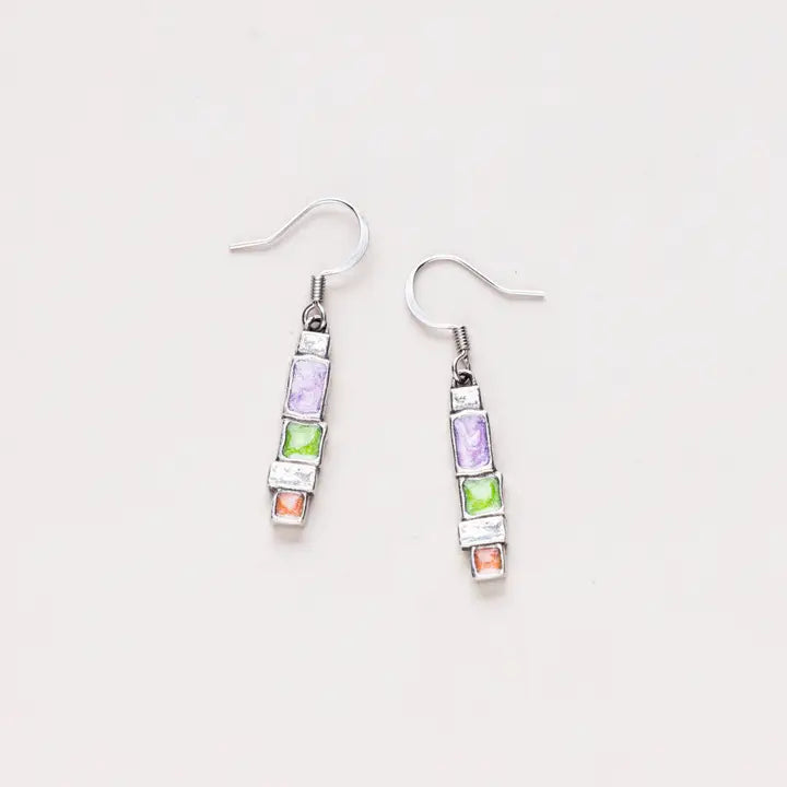Wire Earrings by Danforth Pewter