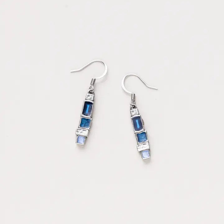 Wire Earrings by Danforth Pewter