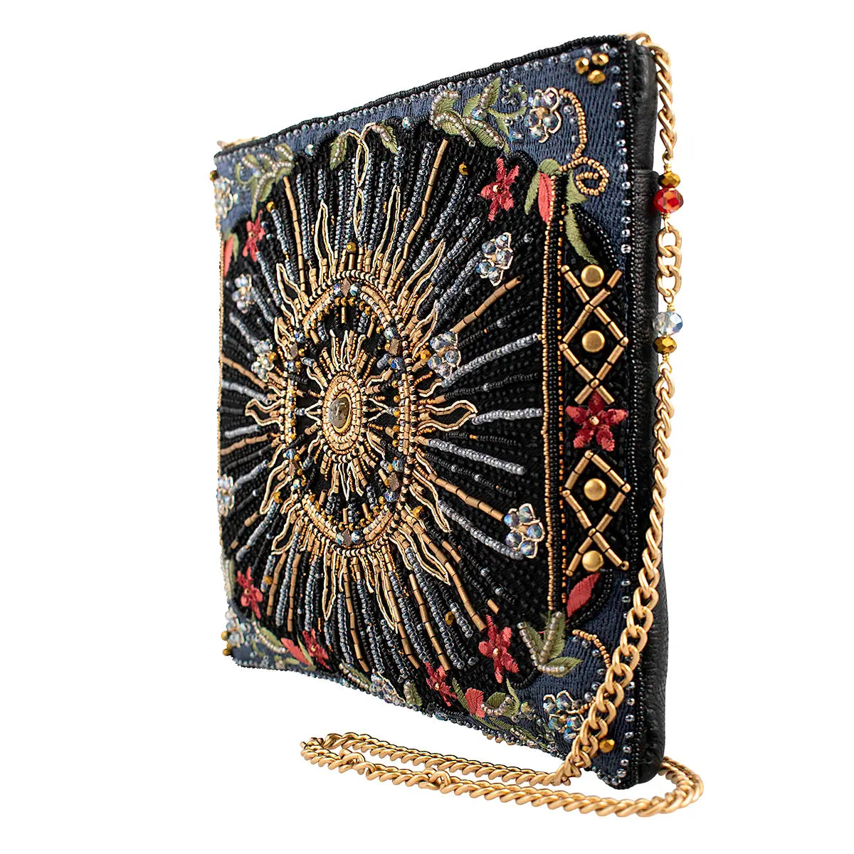 Solar Mystique Celestial and Flowers Handbag