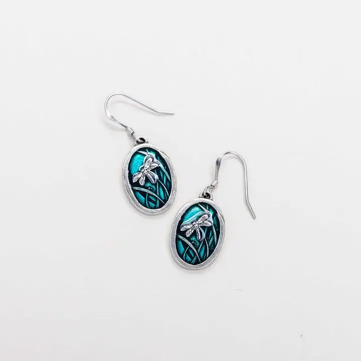 Wire Earrings by Danforth Pewter