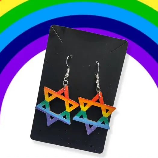 Wooden Earrings by Eclectic Judaica