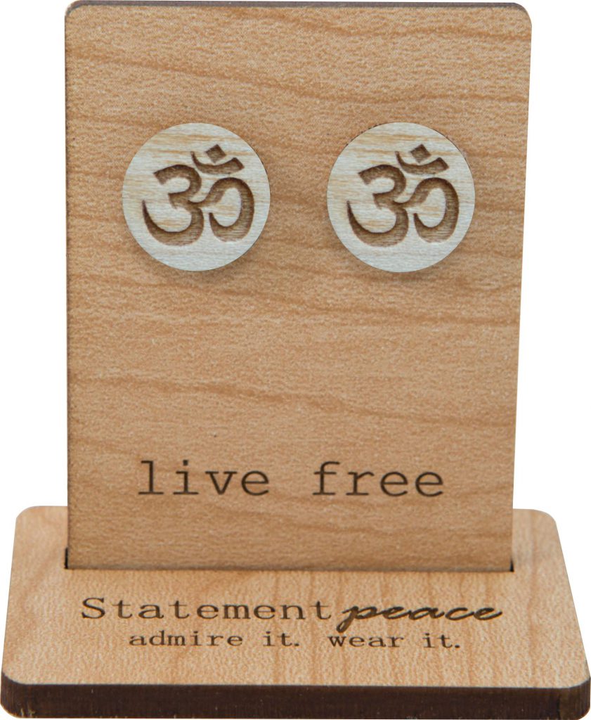 Statement Peace Wooden Jewelry