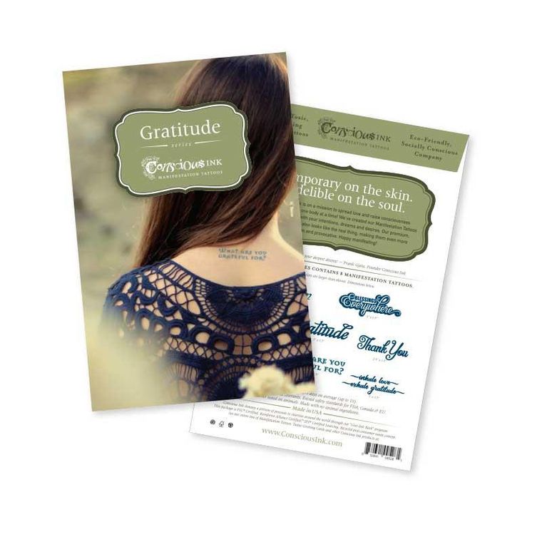 Conscious Ink Manifestation Temporary Tattoo Multipacks