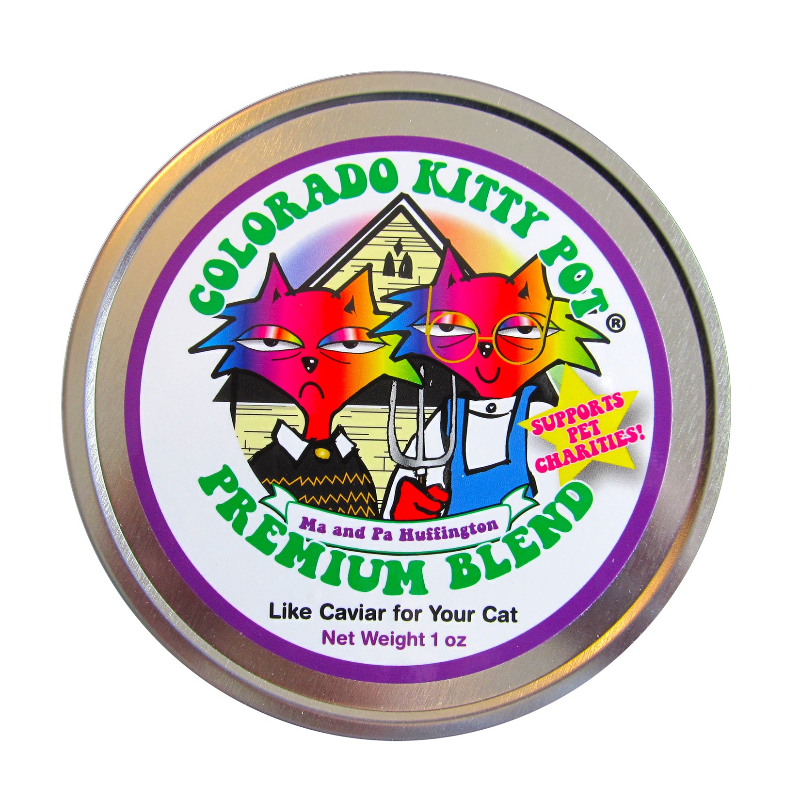 1 oz Catnip Tins by Colorado Kitty Pot