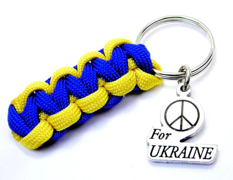 Support Ukraine Paracord Keychain