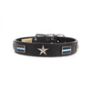 Service Emblem Leather Collars by Auburn Leathercrafters