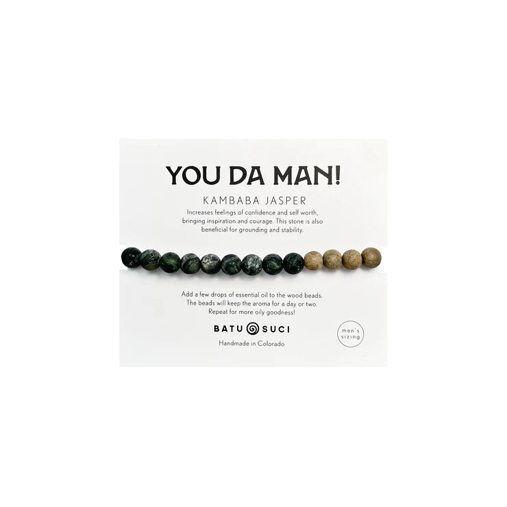 Wood and Genuine Stone Aroma Bracelets