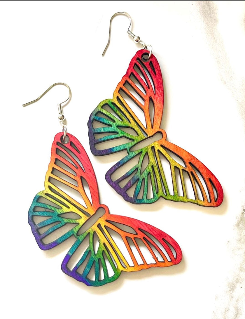 Wooden Earrings by Stardust & Serendipity