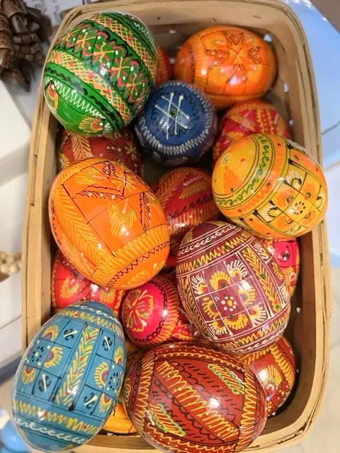Hand Painted Wooden Eggs