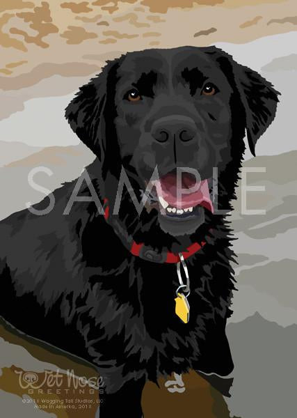 Wet Nose Greetings Card, 5