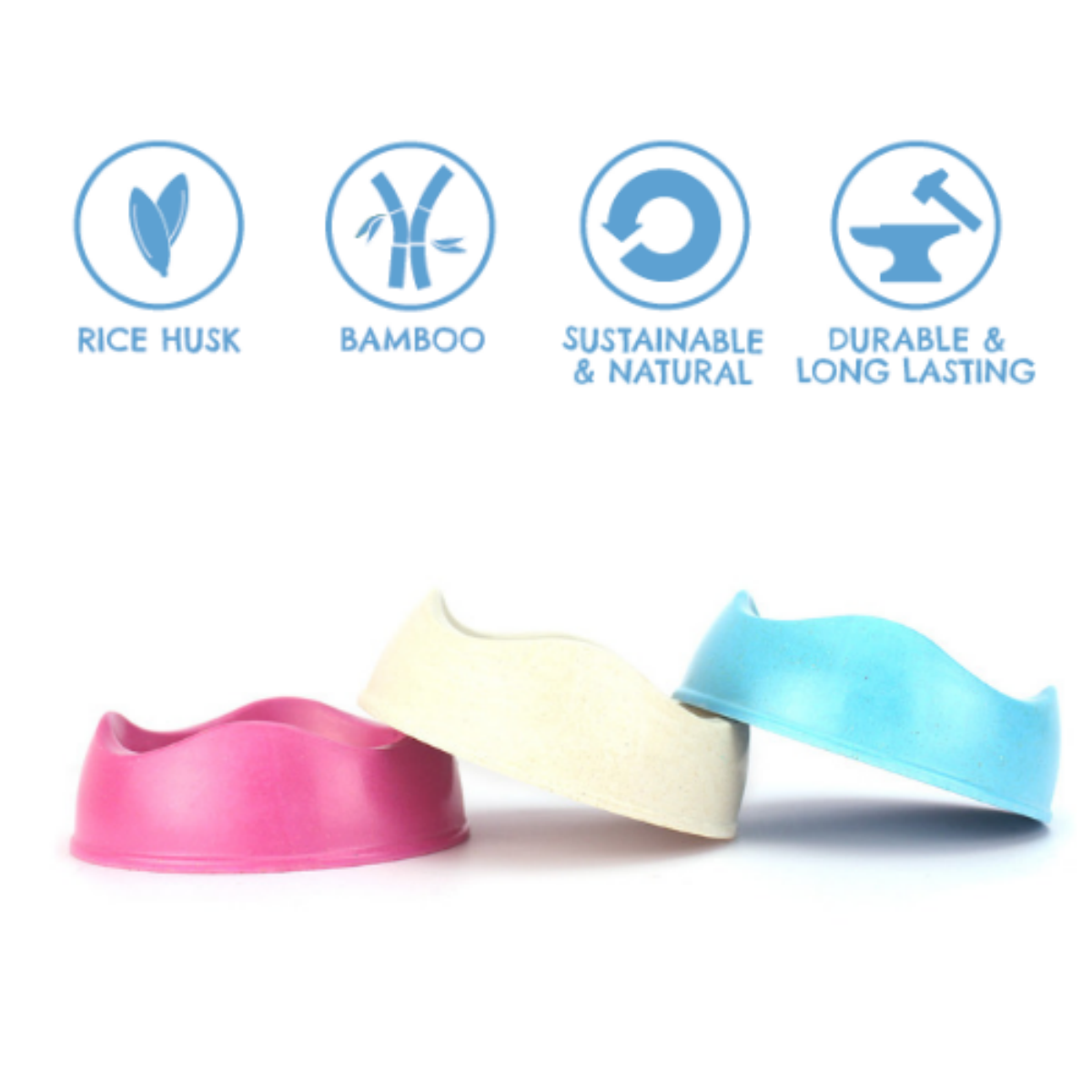 Beco Eco Friendly Bamboo Pet Bowls