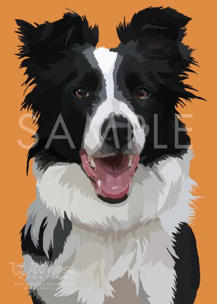 Wet Nose Greetings Card, 5