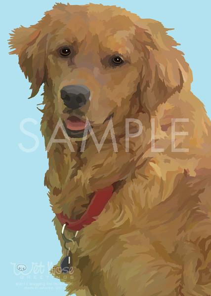 Wet Nose Greetings Card, 5