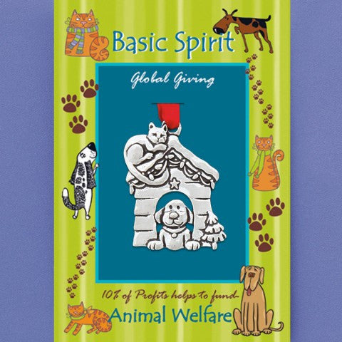 Basic Spirit Handcrafted Pewter Giving Ornament