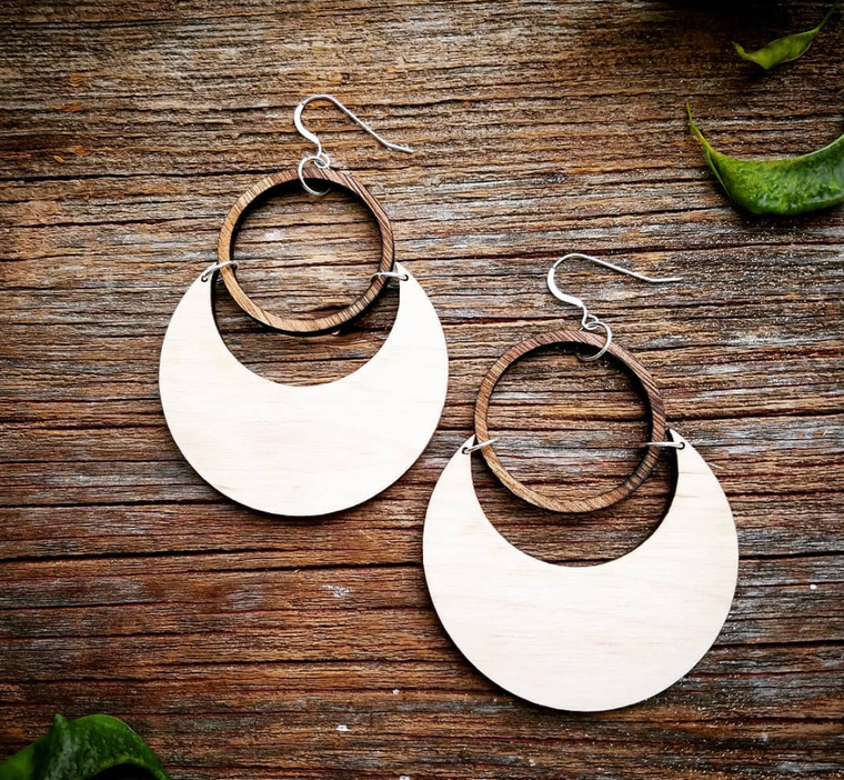 Statement Peace Wooden Jewelry