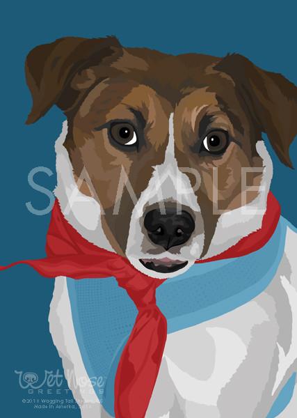 Wet Nose Greetings Card, 5