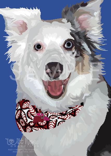 Wet Nose Greetings Card, 5