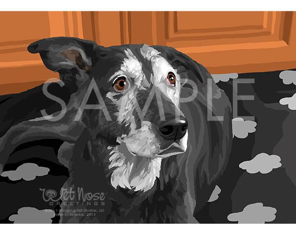 Wet Nose Greetings Card, 5