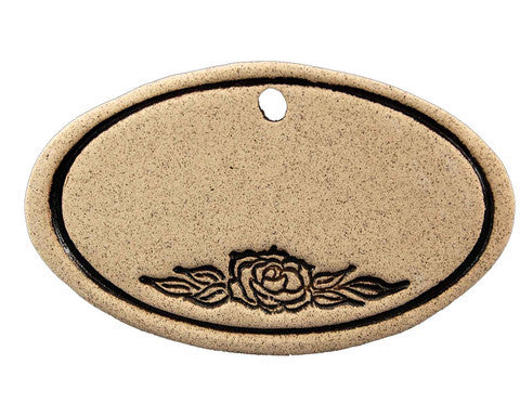 Amaranth Stoneware Garden Marker with Hanger, Garden Art