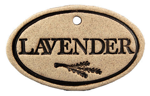 Amaranth Stoneware Garden Marker with Hanger, Garden Art