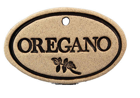 Amaranth Stoneware Garden Marker with Hanger, Garden Art