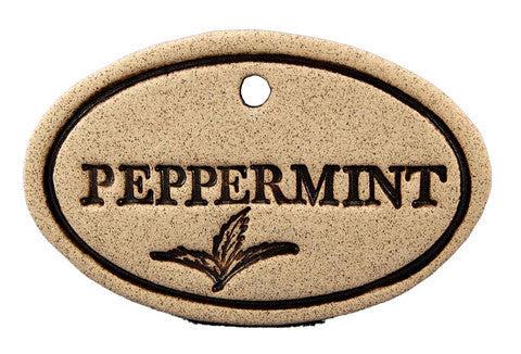 Amaranth Stoneware Garden Marker with Hanger, Garden Art
