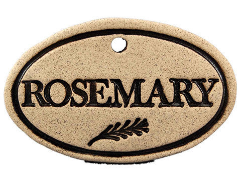 Amaranth Stoneware Garden Marker with Hanger, Garden Art