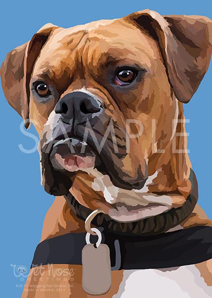 Wet Nose Greetings Card, 5