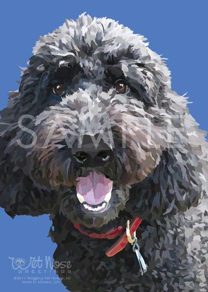 Wet Nose Greetings Card, 5