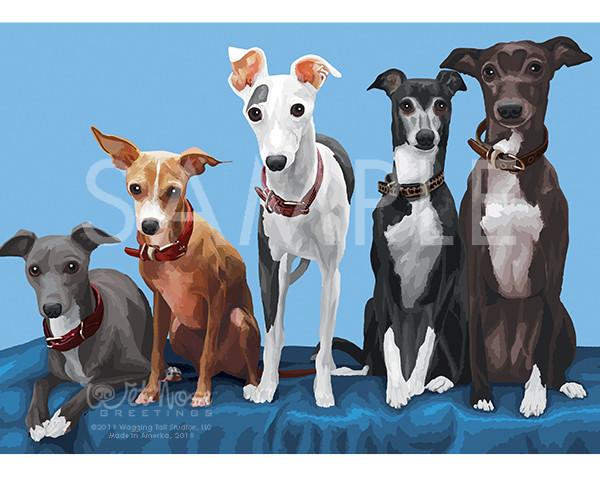 Wet Nose Greetings Card, 5