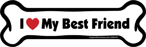 Imagine This Car Magnet, I Heart My... Purebreeds A-L