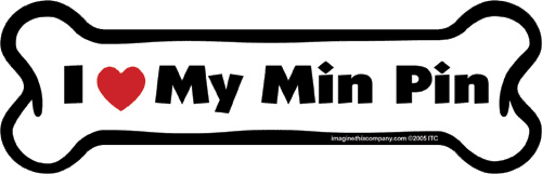 Imagine This Car Magnet, I Heart My... Purebreeds A-L