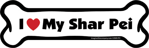 Imagine This Car Magnet, I Heart My... Purebreeds A-L