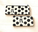 Cat Pouches, Polka Dot Pouches, Zipper Pouch, Cosmetic Bag, Make-Up Bag, Pencil Case, Coin Purse