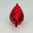 Soapstone Bird, Red Cardinal, Male, Rough carved, 5