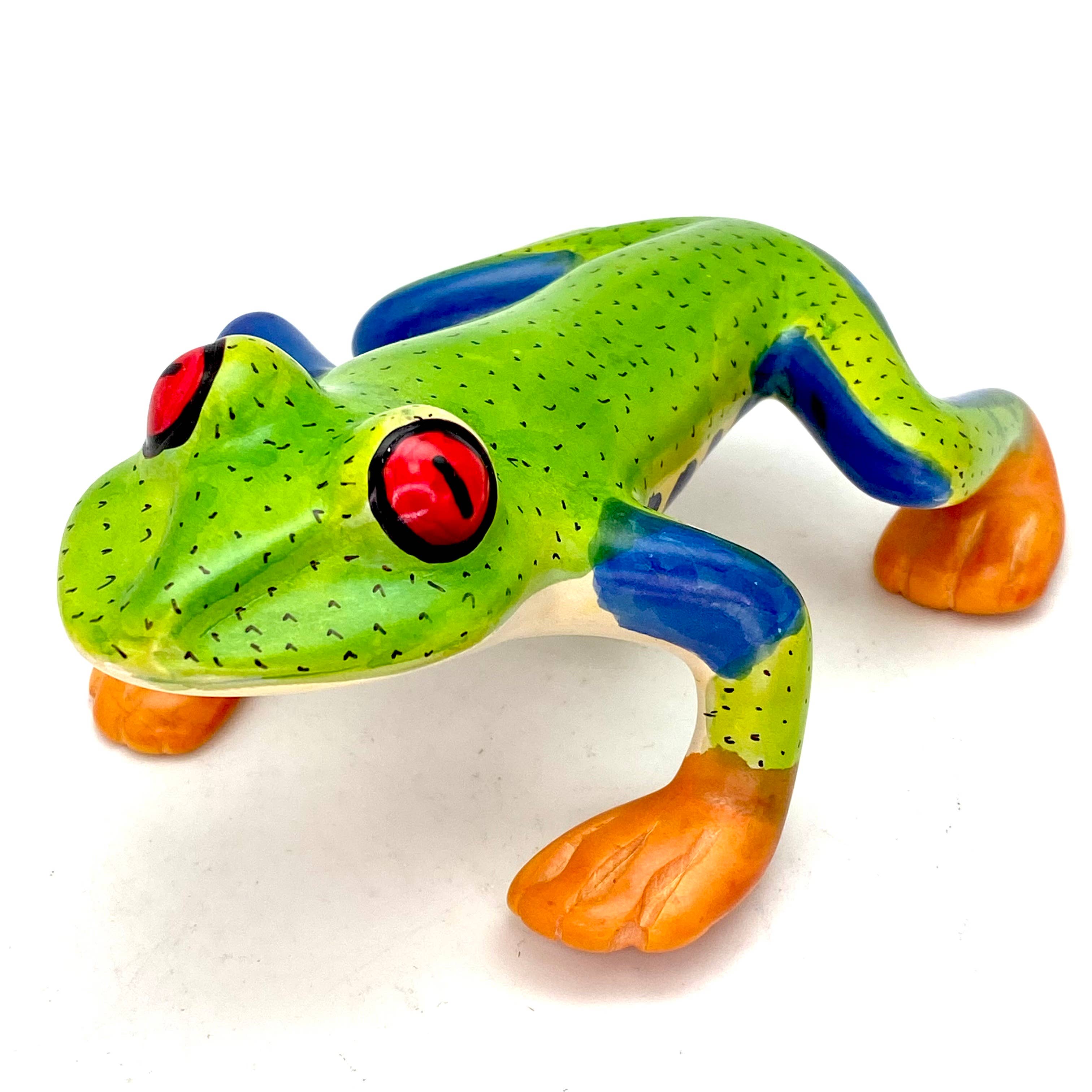 Soapstone Frog, Red Eyed Tree Frog, 6