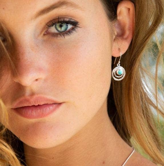 INFINITY UNIVERSE EARRINGS - TURQUOISE