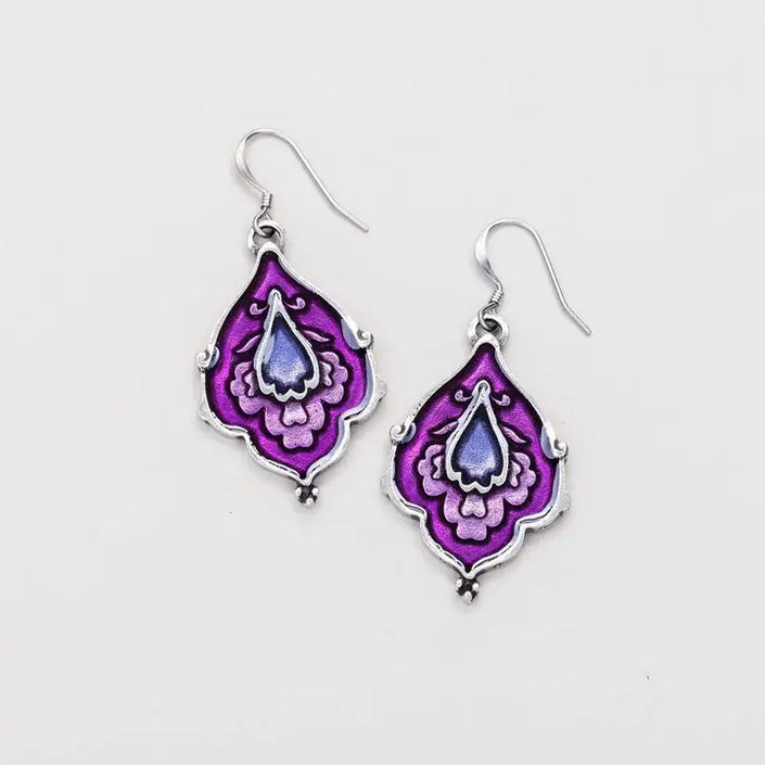 Wire Earrings by Danforth Pewter