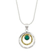 INFINITY UNIVERSE NECKLACE  - GREEN ONYX