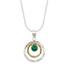 INFINITY UNIVERSE NECKLACE  - GREEN ONYX